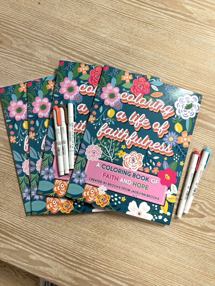 Coloring Book - Coloring A Life Of Faithfulness (Volume #2) - Pack of 12