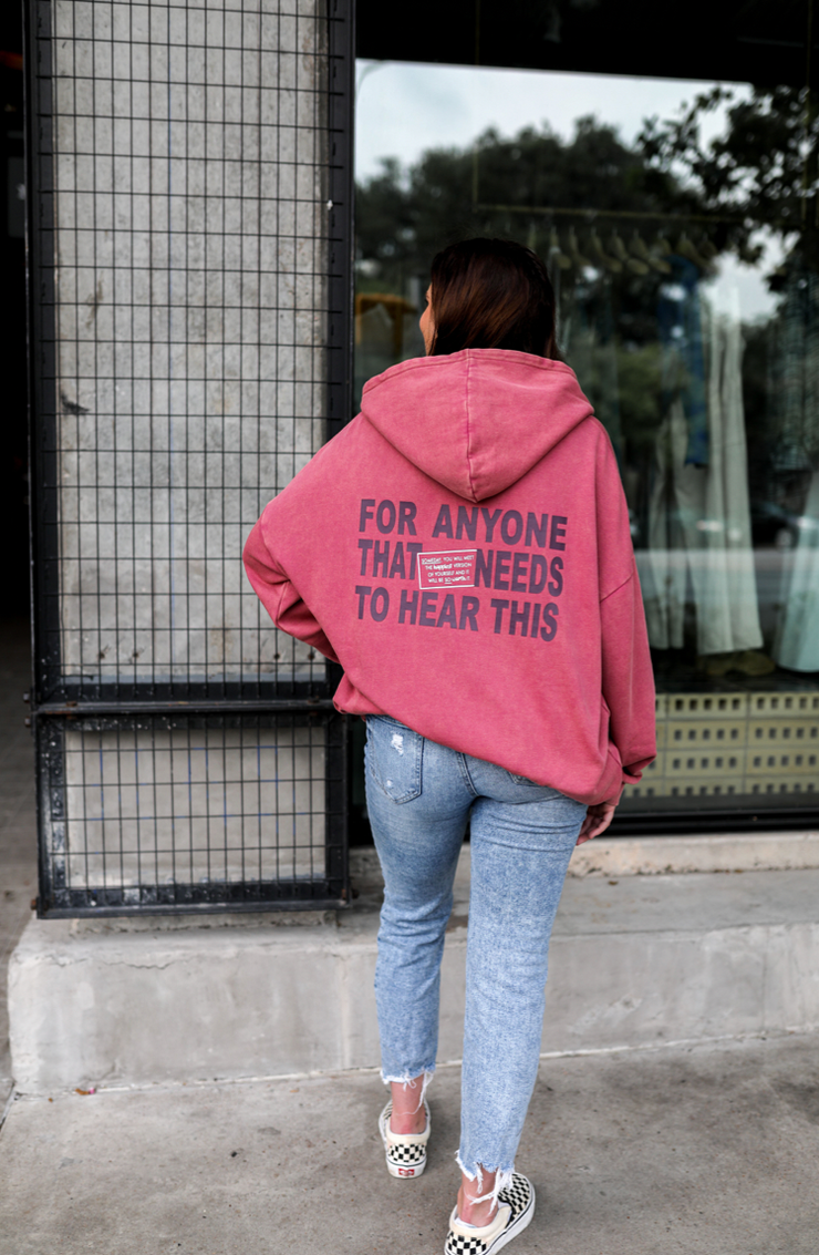 The Best Is Yet To Come (Wine) - "My Go To" Oversized Sweatshirt / Hoodie