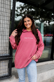 The Best Is Yet To Come (Wine) - "My Go To" Oversized Sweatshirt / Hoodie