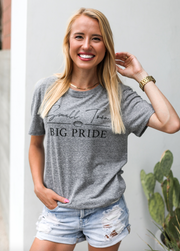 Small Town Big Pride (Grey Triblend) - Short Sleeve / Crew