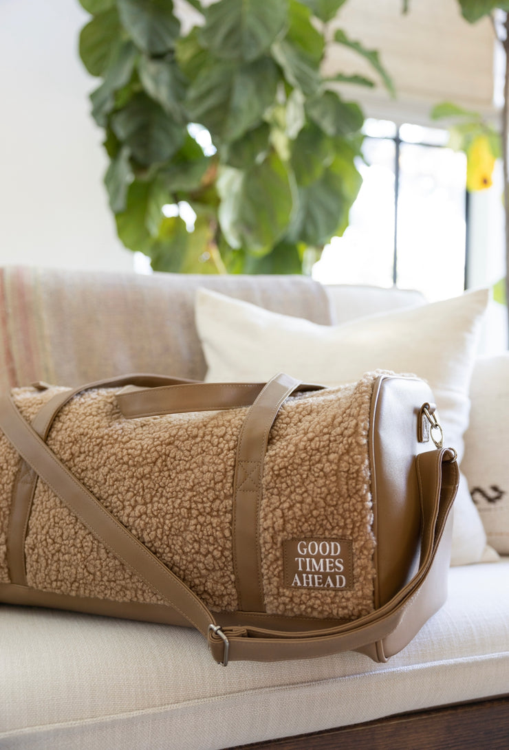 Teddy Duffle Bag - Good Times Ahead (Mocha) - Pack of 5