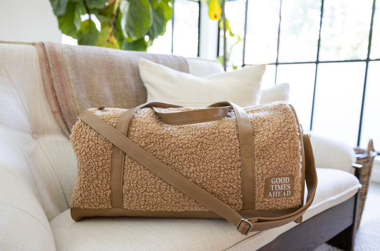 Teddy Duffle Bag - Good Times Ahead (Mocha) - Pack of 5