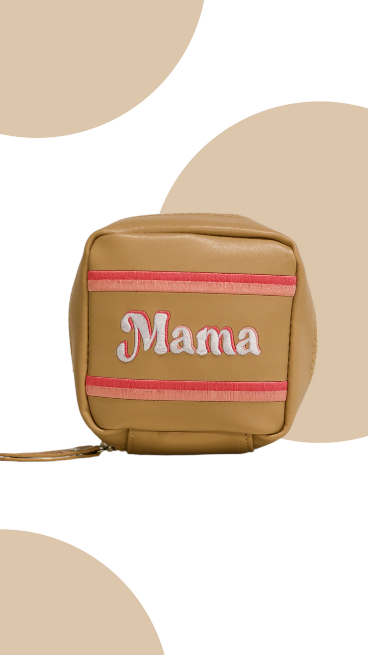 Travel Pouch (Tan) - Mama - Pack of 6