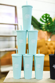 Textured Tumbler - Choose Happy Always (Mint) - Pack of 6