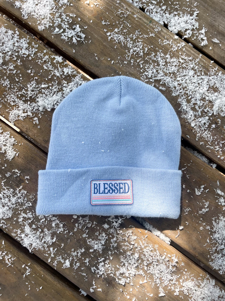 Beanie (Light Blue) - Blessed - Pack of 5