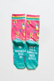 Socks - The Person Your Dog Thinks You Are (Pink) - Pack of 5