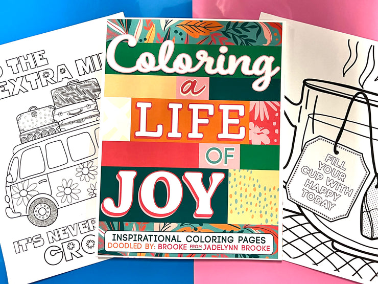 Coloring Book - Coloring A Life Of Joy - Pack of 10