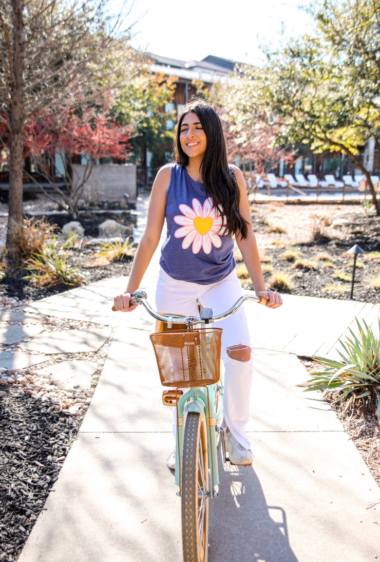 Daisy (Navy Heather) - Tank