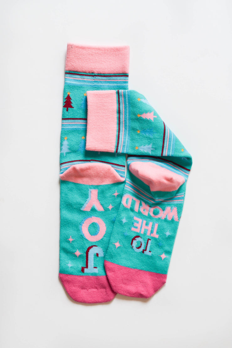 Socks - Joy To The World (Mint)- Pack of 5