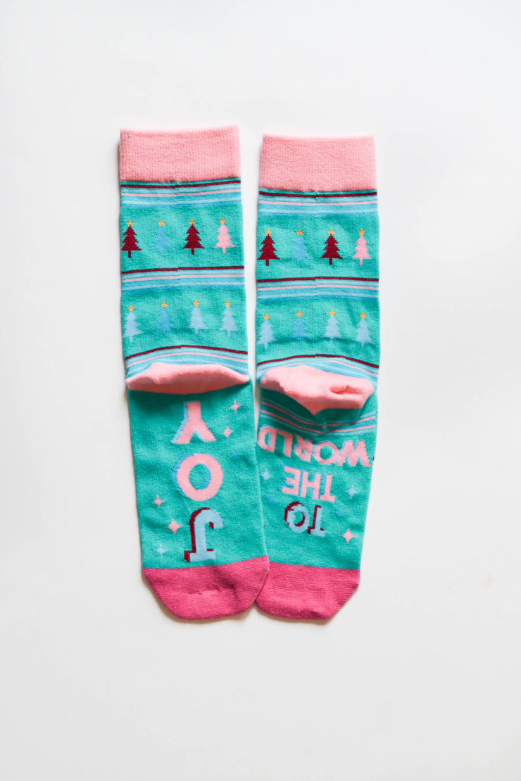 Socks - Joy To The World (Mint)- Pack of 5