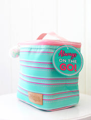 Lunch Box (Mint Stripe) - Boss Babe - Packs of 4