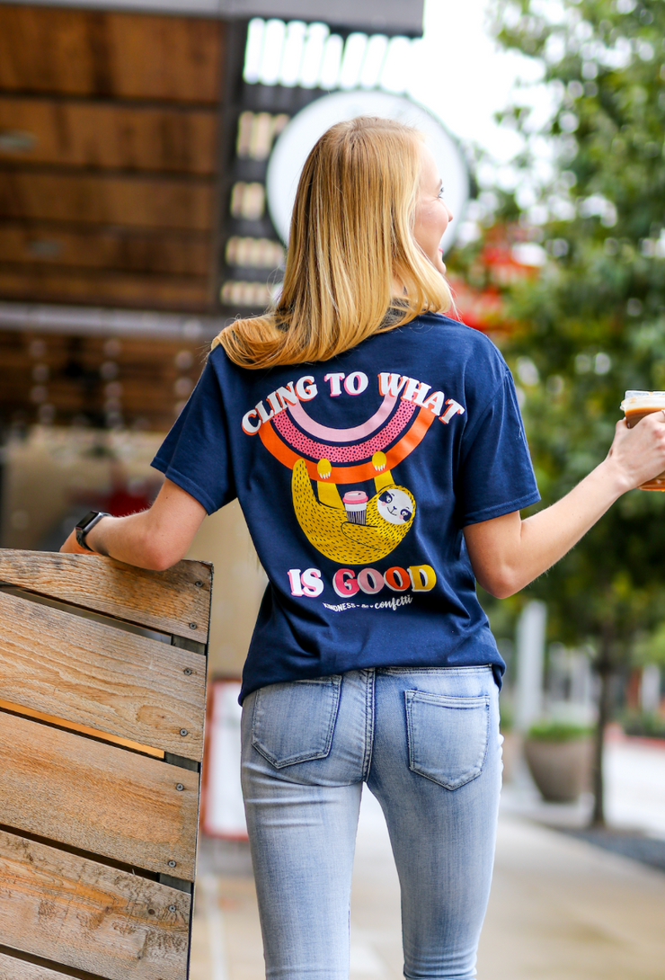 K&C - Cling To What Is Good (Athletic Navy) - Short Sleeve/Crew