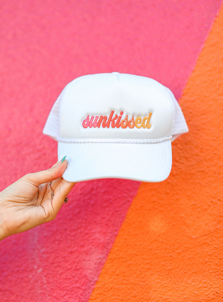 Cap - Sunkissed Embroidery (White) - Pack of 6