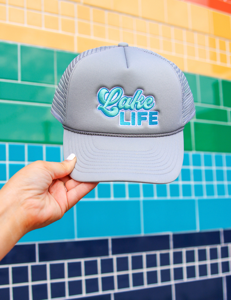 Cap - Lake Life Embroidery (Grey) - Pack of 6
