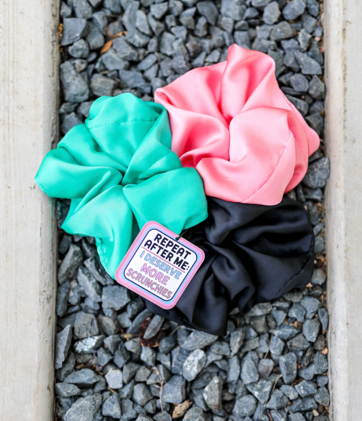 Scrunchie Set (Jade Multi) - Repeat After Me - 5 Pack