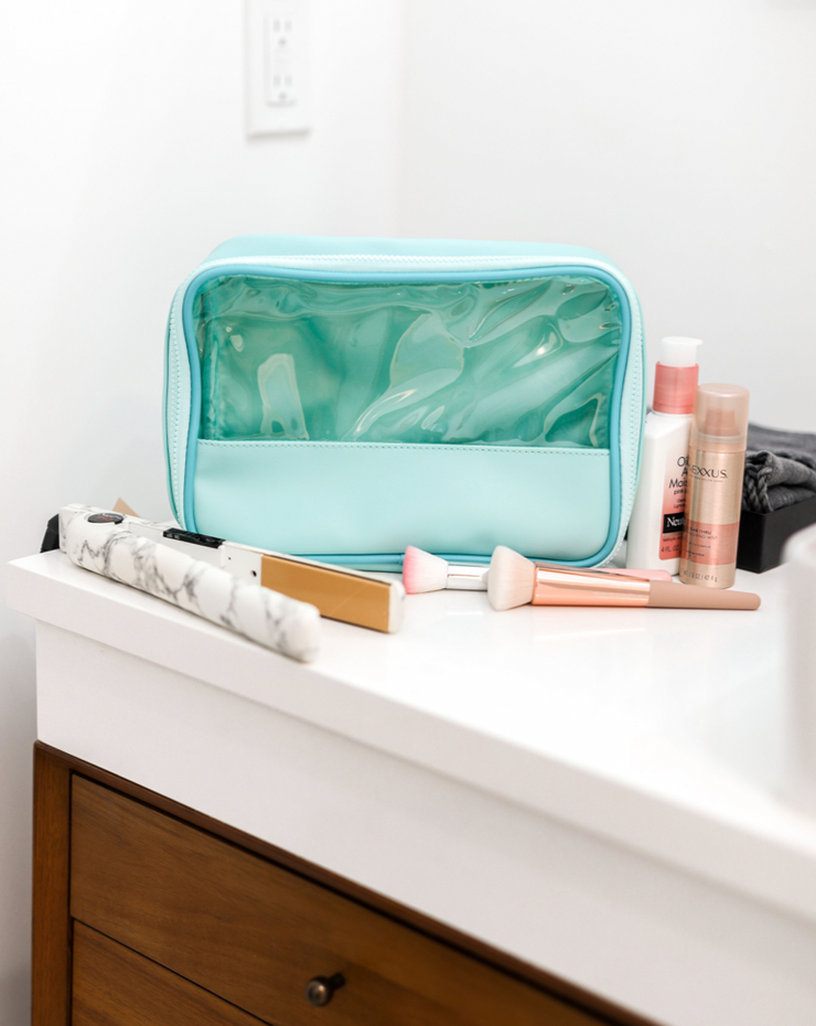 Oversize Cosmetic Bag (Mint/Turquoise) - Pack of 6