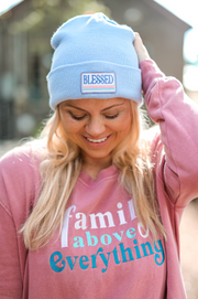 Beanie (Light Blue) - Blessed - Pack of 5