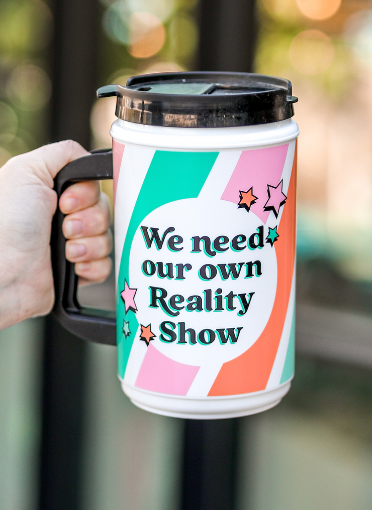 Thermo Jug - Reality Show (White/Multi Stars & Stripes)