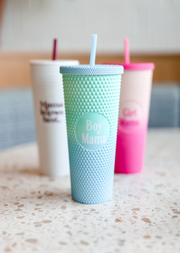 Textured Tumbler (Blue/Mint Gradient) - Boy Mama - Pack of 6