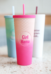Textured Tumbler (Pink Gradient) - Girl Mama - Pack of 6