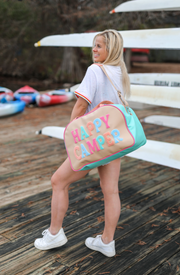 Duffle Bag Weekender - Happy Camper (Tan) - Pack of 5