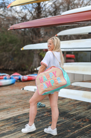 Duffle Bag Weekender - Happy Camper (Tan) - Pack of 5