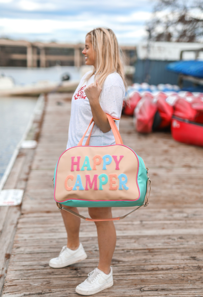 Duffle Bag Weekender - Happy Camper (Tan) - Pack of 5