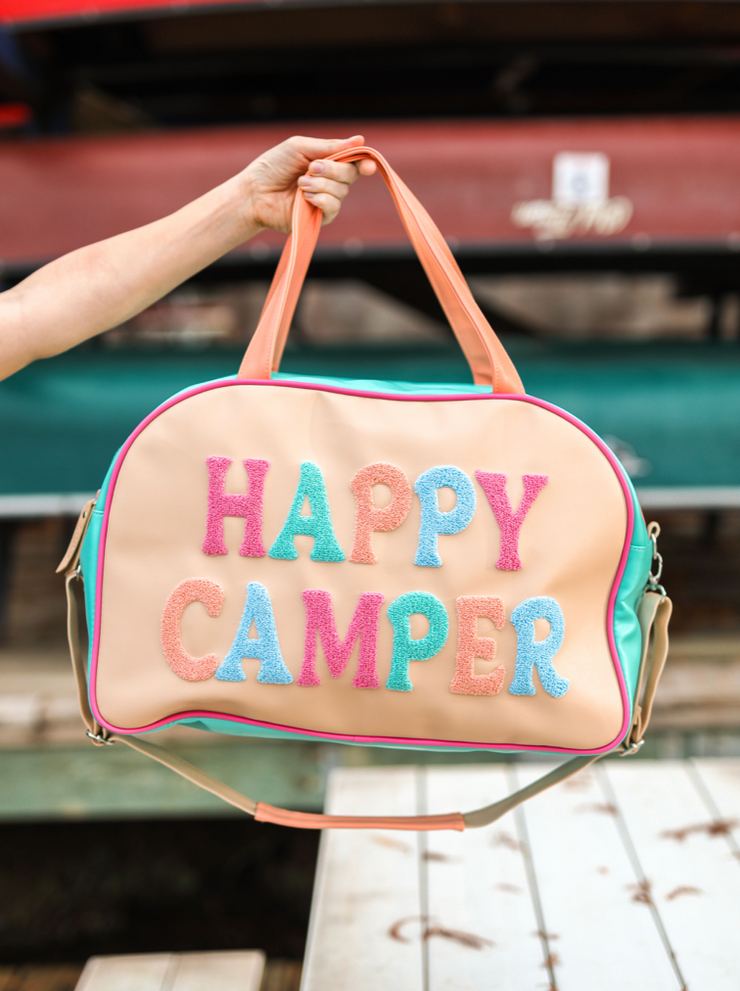 Duffle Bag Weekender - Happy Camper (Tan) - Pack of 5