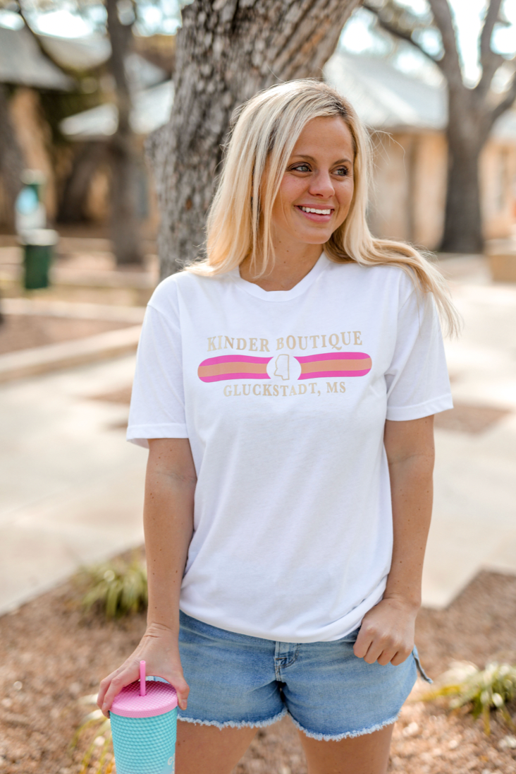 CUSTOM: Chic (White Sueded) - SS / V-Neck