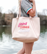 Neoprene Tote - Good Times Ahead (Light Pink) - Pack of 5