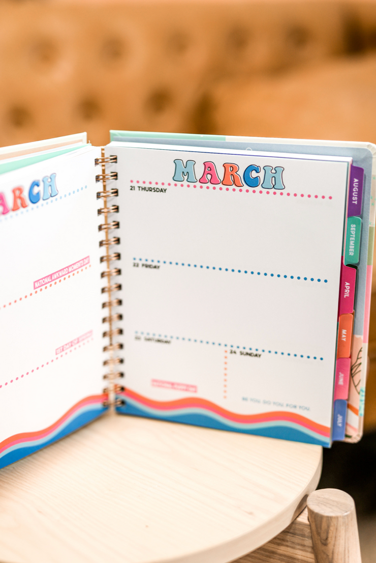 Planner (Multi Color Plant) - Live In The Moment - 4 Pack