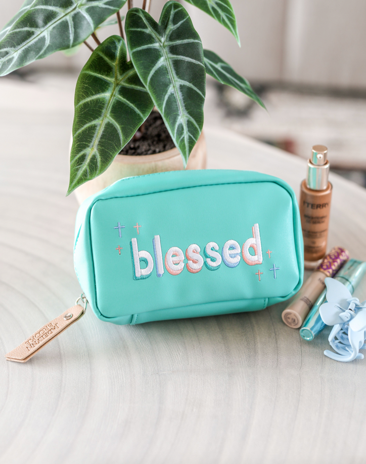 Tech Cosmetic Pouch (Mint) - Blessed - Pack of 6