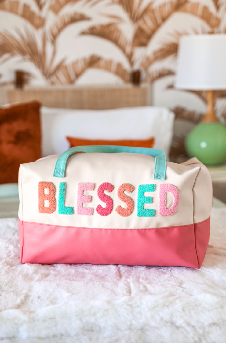 Duffle Bag (Cream/Pink) - Blessed - Pack of 5