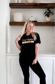 Cool Moms Club (Black Fleck) - Short Sleeve / Crew