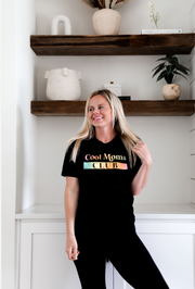 Cool Moms Club (Black Fleck) - Short Sleeve / Crew