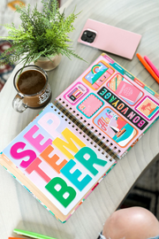 Planner (Multi Color Plant) - Live In The Moment - 4 Pack