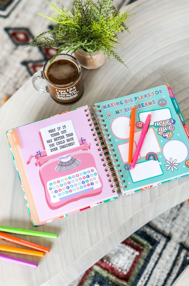 Planner (Multi Color Plant) - Live In The Moment - 4 Pack