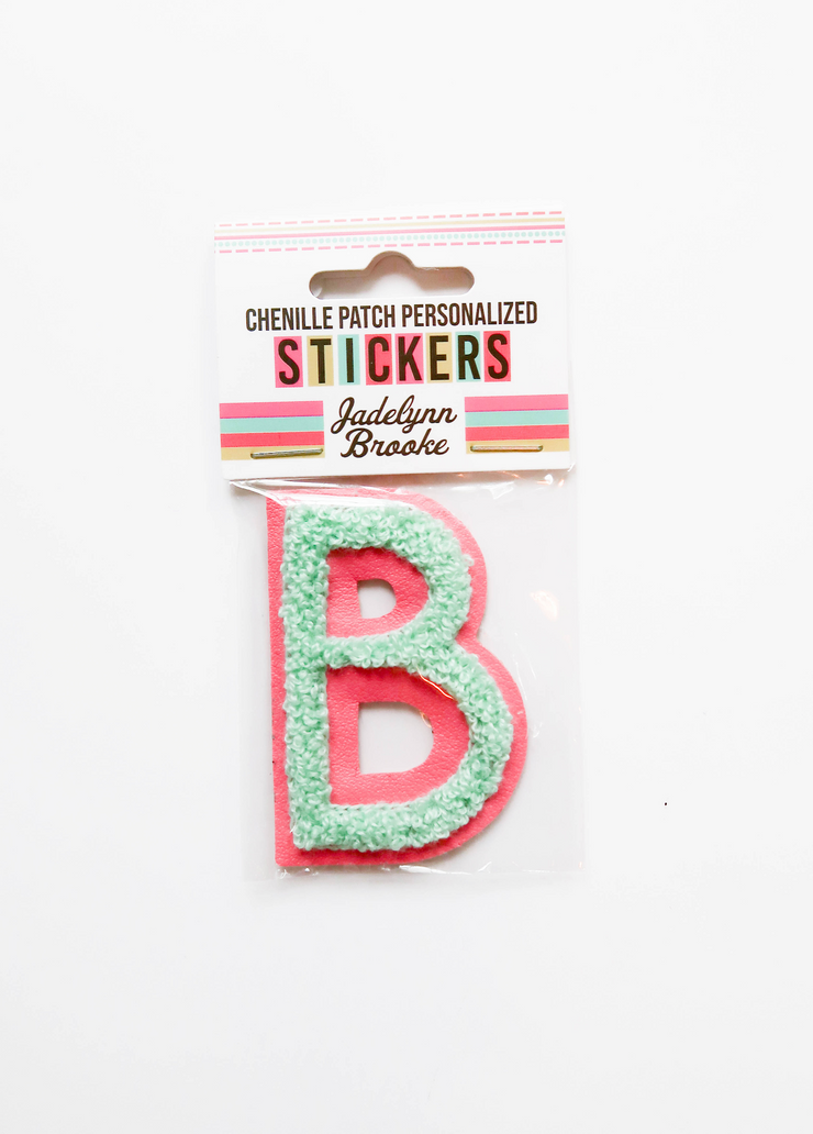 Chenille Alphabet Letter Stickers - Pack of 58 Assorted Letters