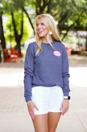 K&C - Joy To The World (Graphite Heather) - Long Sleeve / Crew