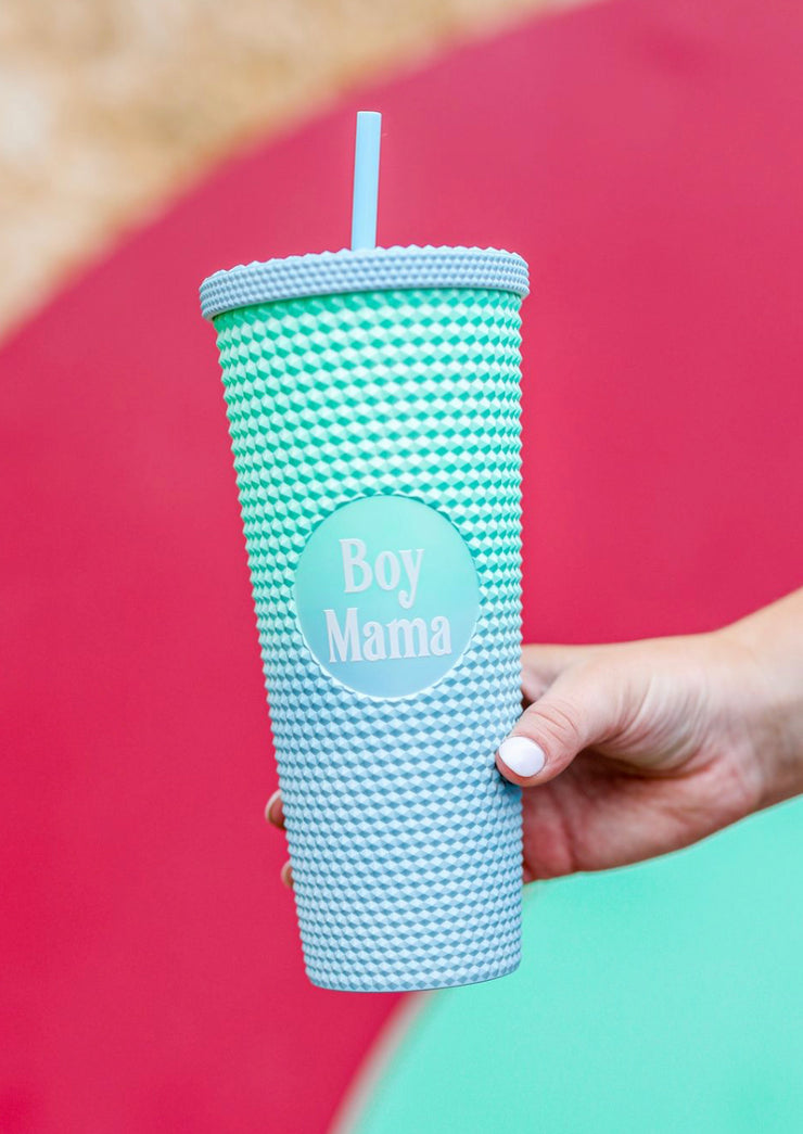 Textured Tumbler (Blue/Mint Gradient) - Boy Mama - Pack of 6