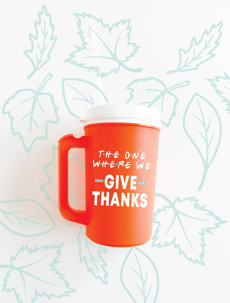 Thermo Jug - The One Where We Give Thanks (Orange)- Packs of 6