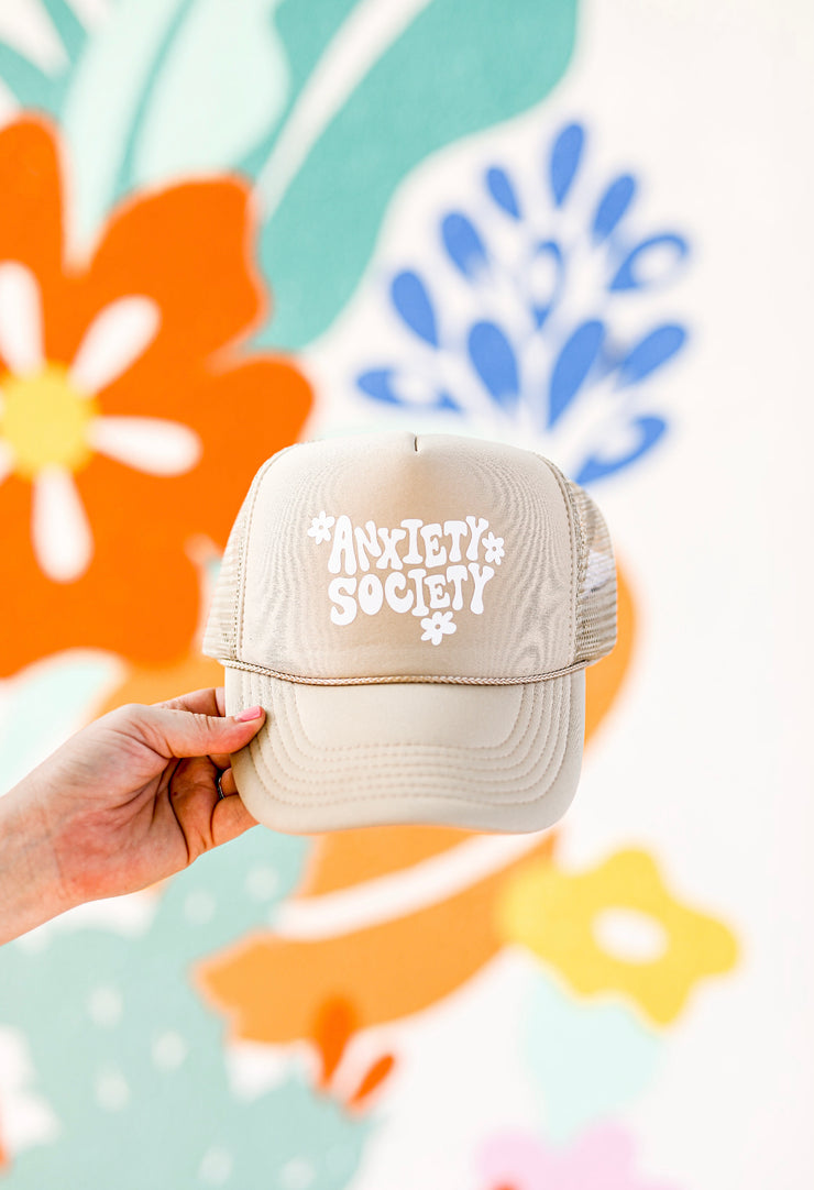 Cap - Anxiety Society (Tan) - Pack of 6
