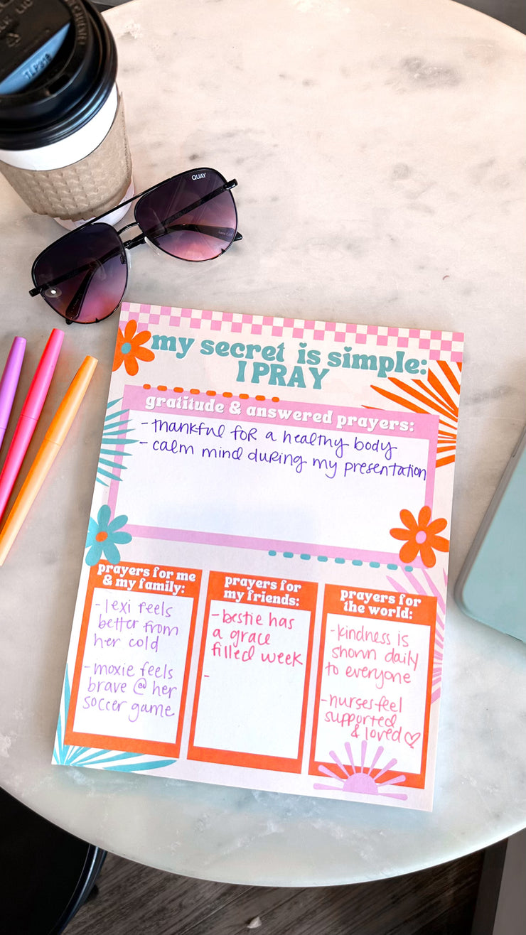 Notepad - My Secret Is Simple - Pack of 12