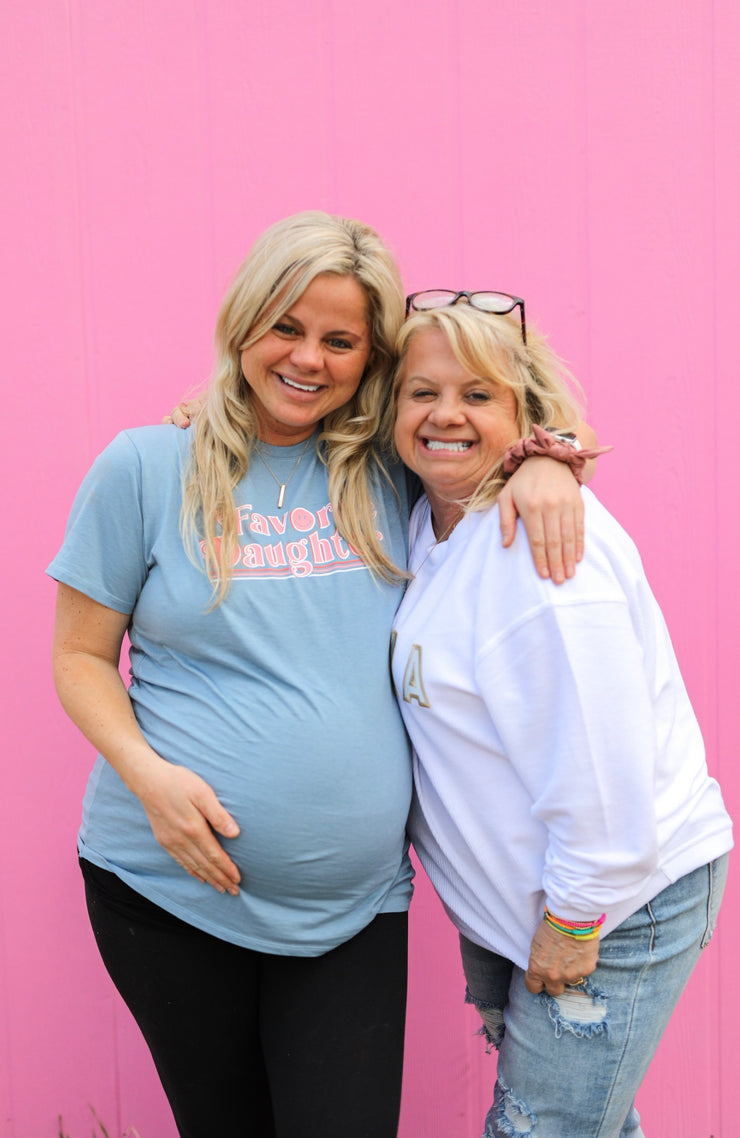 Favorite Daughter (Steel Blue) - Short Sleeve / Crew