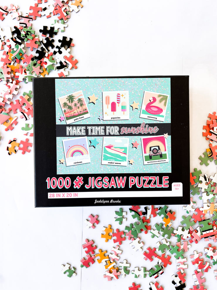 3HH - Puzzle - Make Time For Sunshine (Mint) - 4 Pack