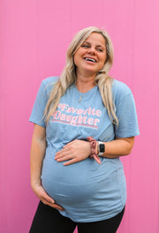 Favorite Daughter (Steel Blue) - Short Sleeve / Crew