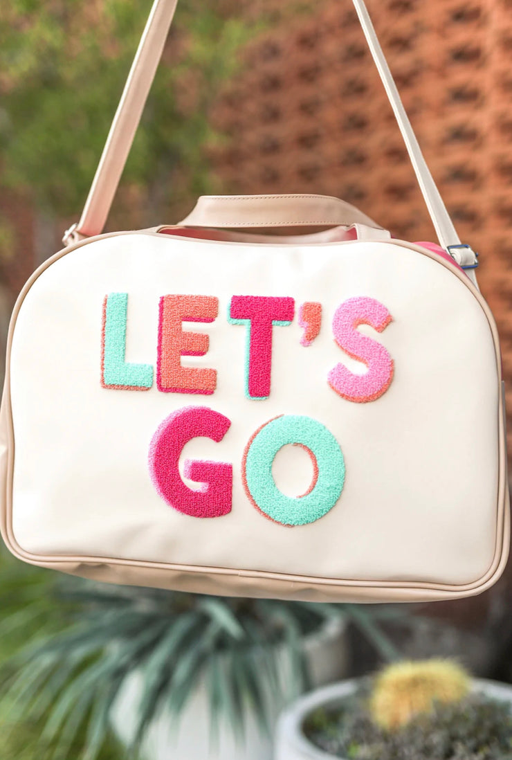 Duffle Bag (Cream/Pink) - Let's Go - Pack of 5